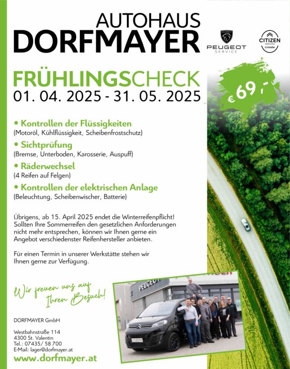 FRÜHLINGSCHECK 2025